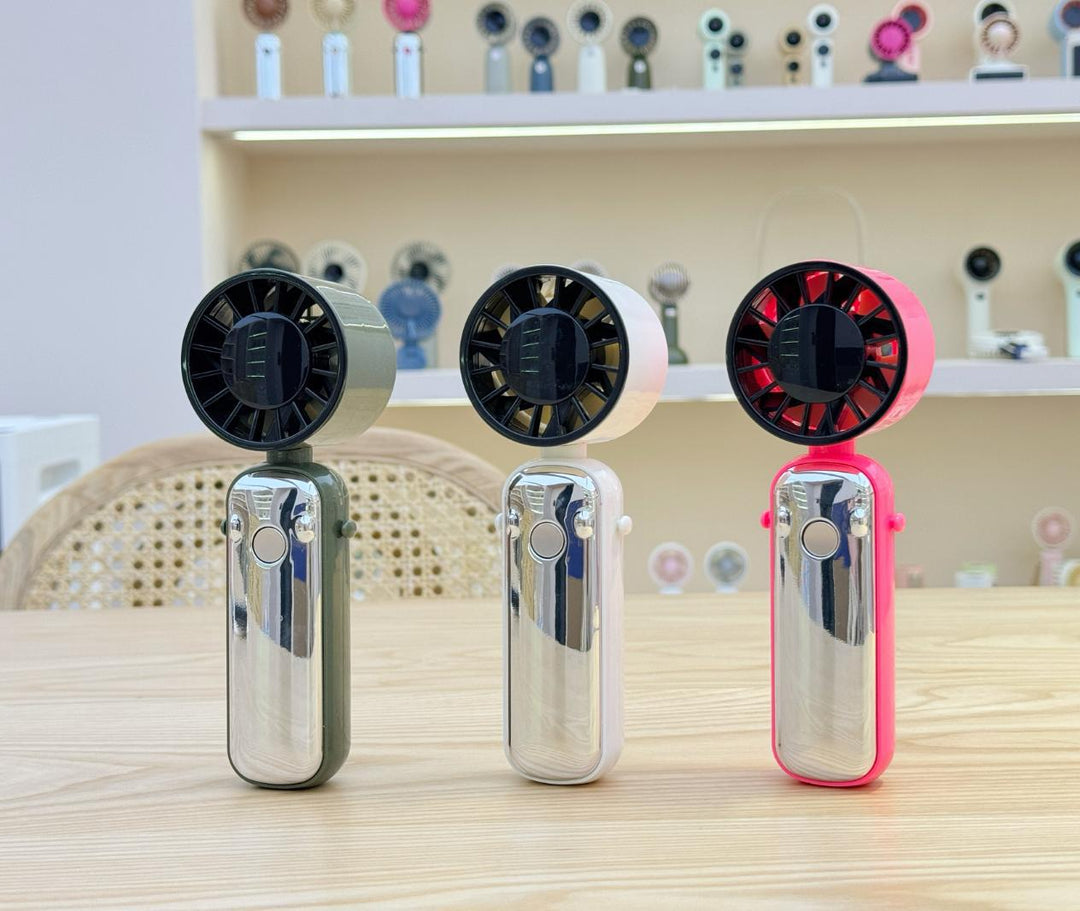 Unisex Bærbar Håndvifte med kraftig batteri og kompakt design Luvikno
