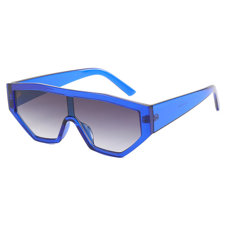 Dame moteriktig solbrille i dyrepels-look Luvikno