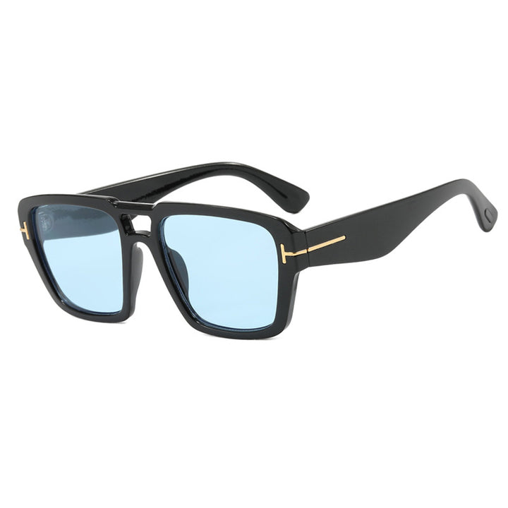 Damer moteriktig kvadratisk solbrille Luvikno
