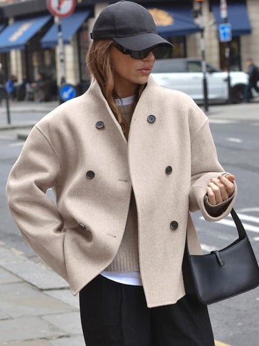 Luvik | Trendy oversized jakke med knappelukking