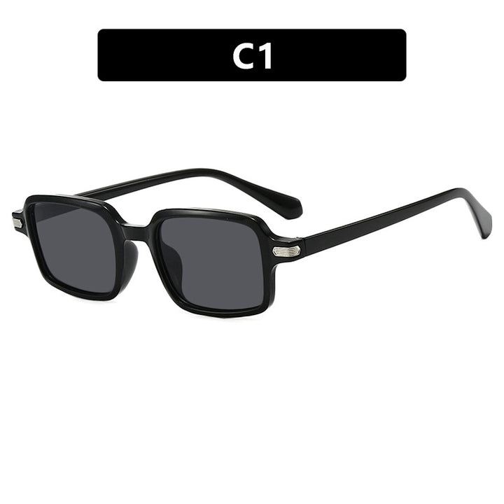 Dame kvadratisk solbrille med beskyttende UV-filter og robust ramme Luvikno