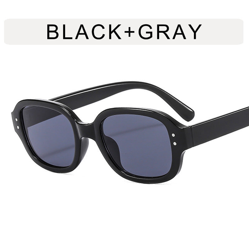Damen modische solbrille med stor, firkantet ramme Luvikno