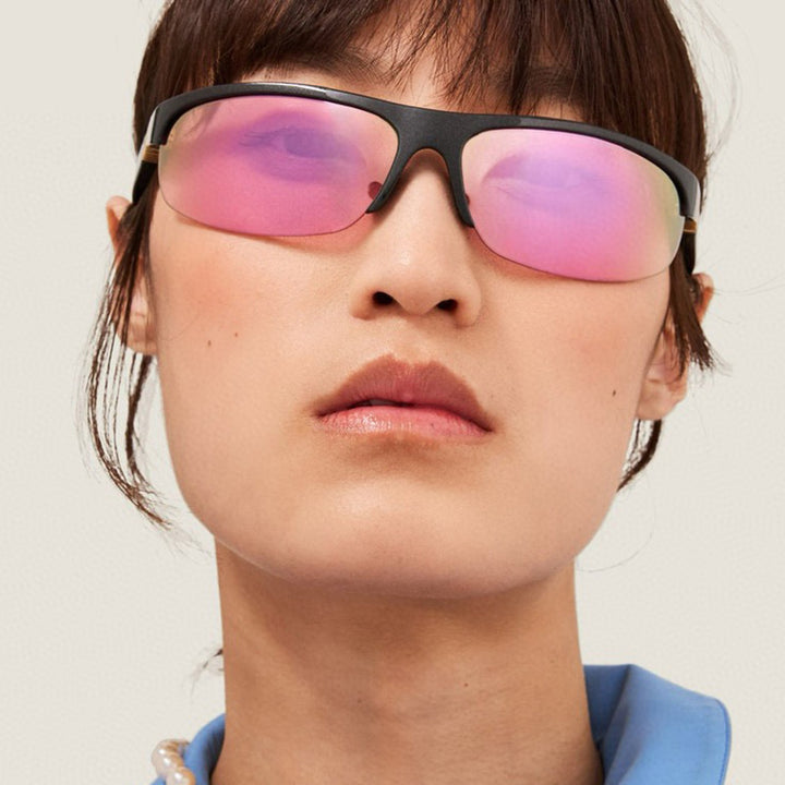 Dame fashion solbriller med polarisert glass og stilfull ramme Luvikno