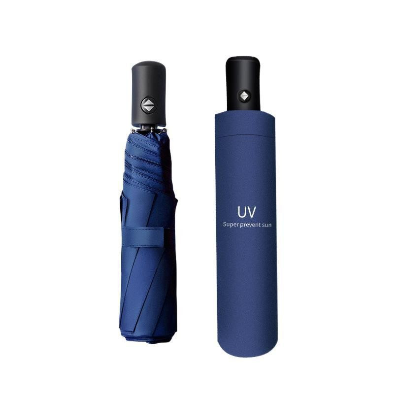 Dame UV-beskyttelse paraply med kompakt sammenleggbart mekanisme Luvikno