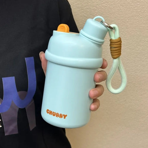Damen Sportliche Wasserflasche mit praktischem Trageband Luvikno