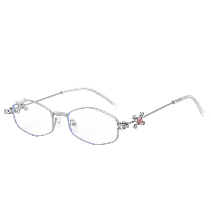 Dame Designer-solbrille med elegant smykkeinnramming Luvikno