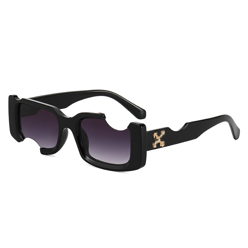 Dame eksklusiv moderne solbrille med futuristisk design Luvikno