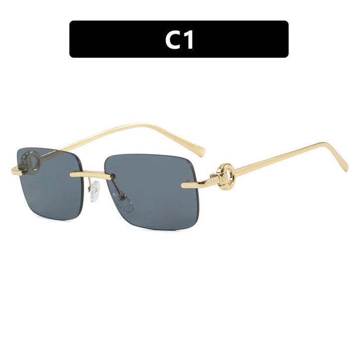 Dame fashionable geometrisk brille Luvikno