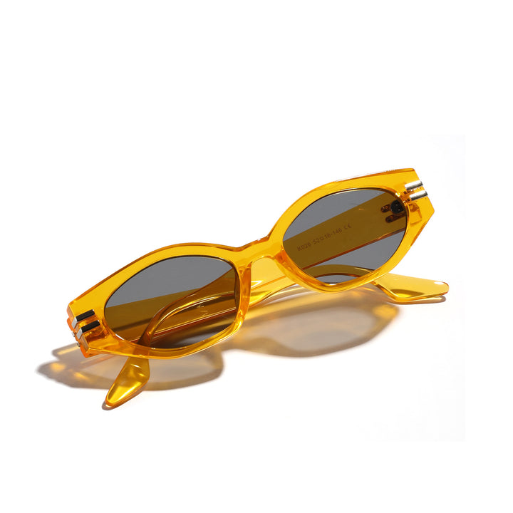 Dame geometrisk solbrille i ikonisk design Luvikno