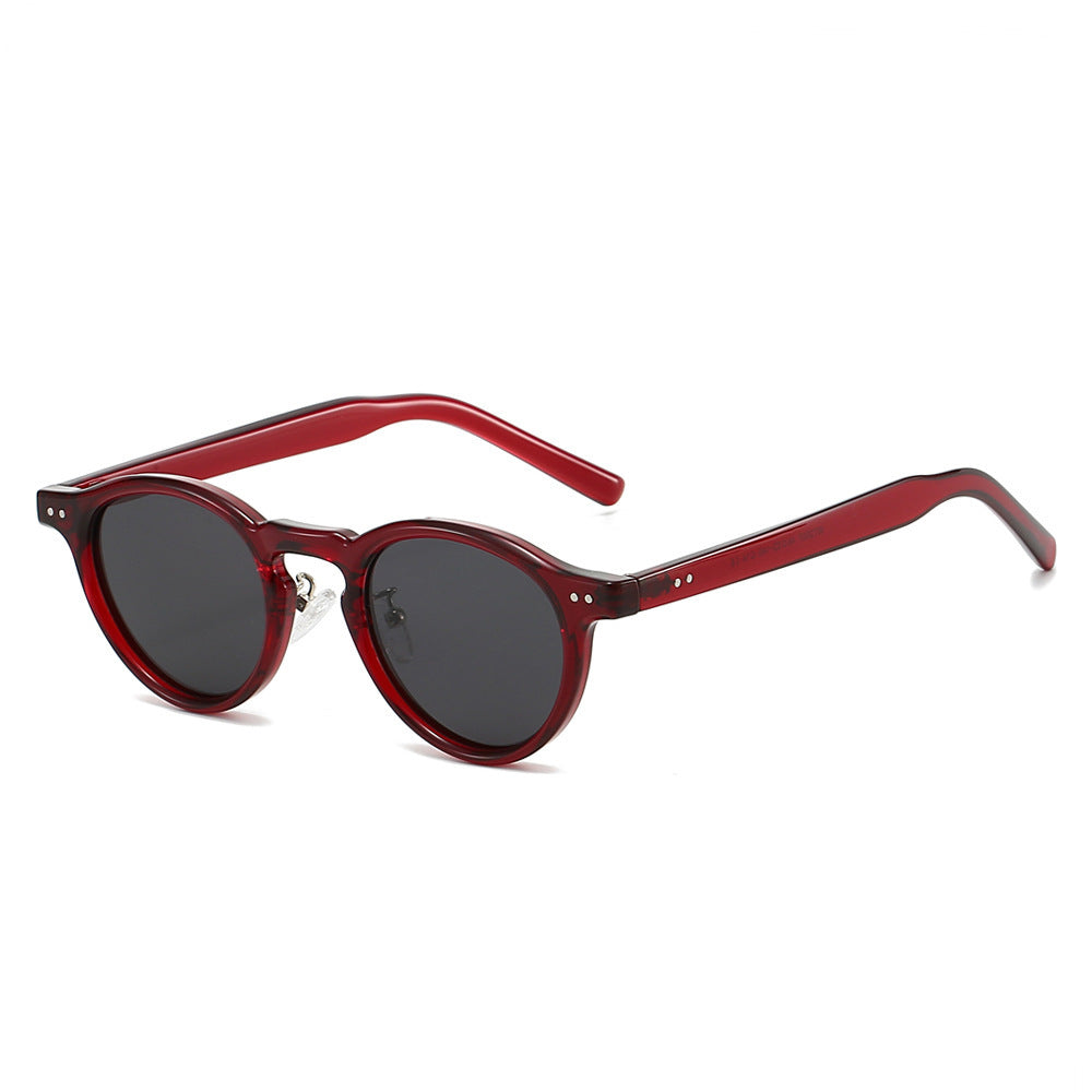 Dame Retro-Rundsolbrille Luvikno