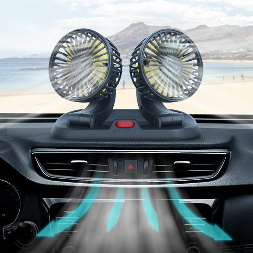 Dual Cooling Car Ventilation Fan Luvikno