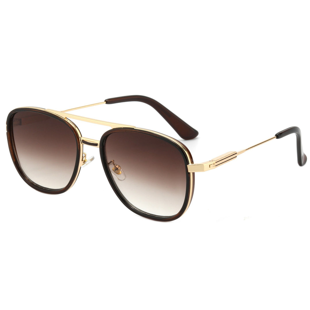 Damer Elegant Pilot solbrille med høykvalitets linser og stilig metalramme Luvikno