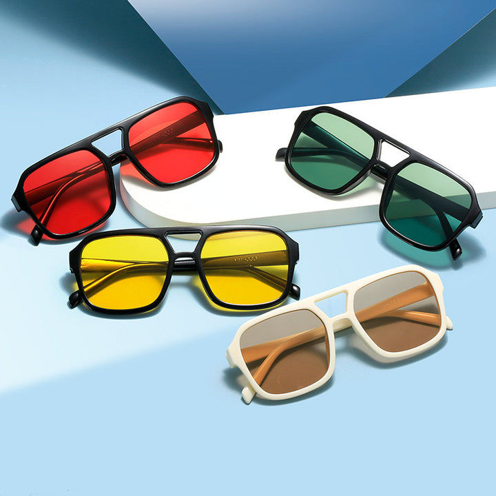 Kvinnenes fashionable solbriller i stilfullt firkantet design Luvikno