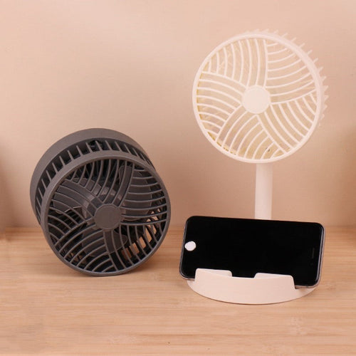 Mini vifte med sammenleggbar teleskopisk telefonholder | Luvikno