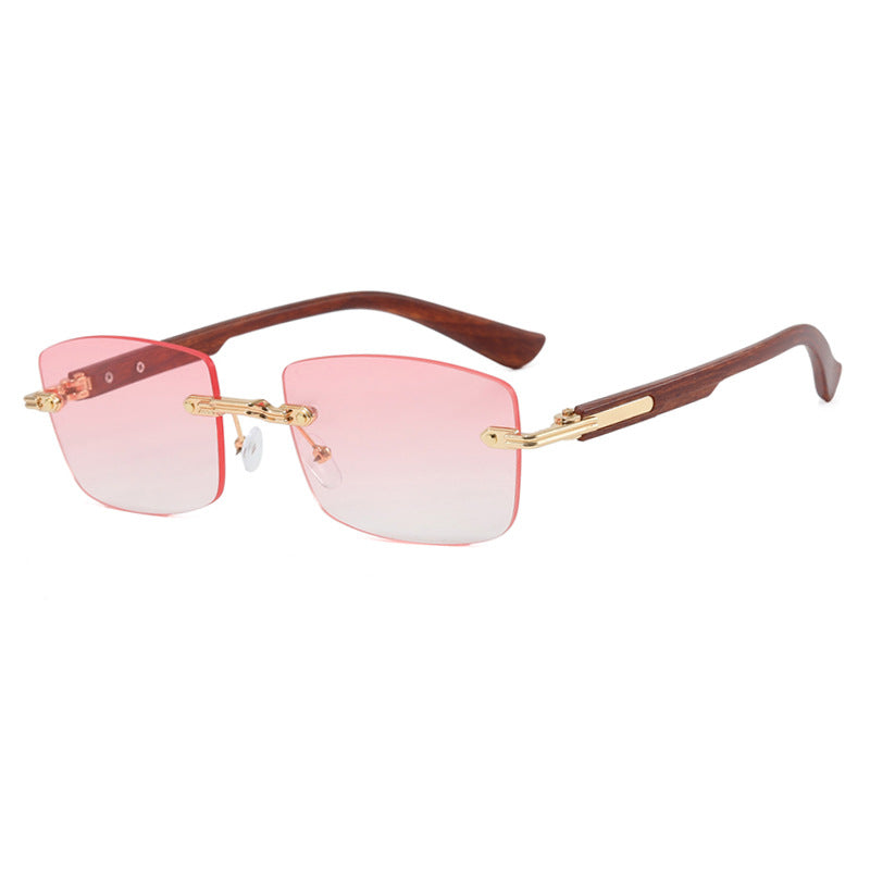 Dame kvadratisk solbrille med trefram og gradientlinser Luvikno