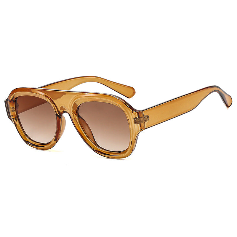 Damer oversized solbrille med moderne design og UV-beskyttelse Luvikno