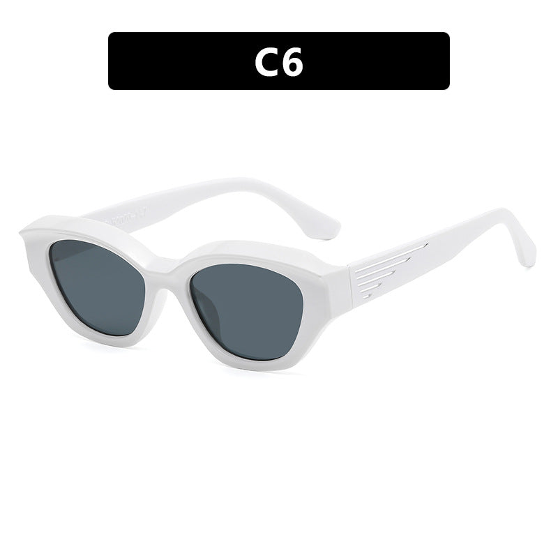 Dame Cat-Eye solbriller med markant ramme og UV-beskyttelse Luvikno