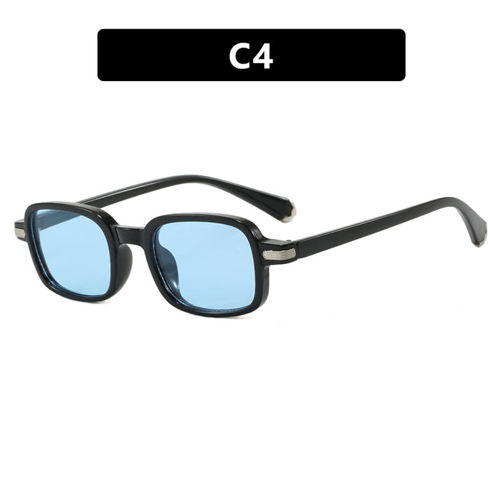 Dame moteriktig kvadratisk solbrille i trendy skilpadde-design Luvikno
