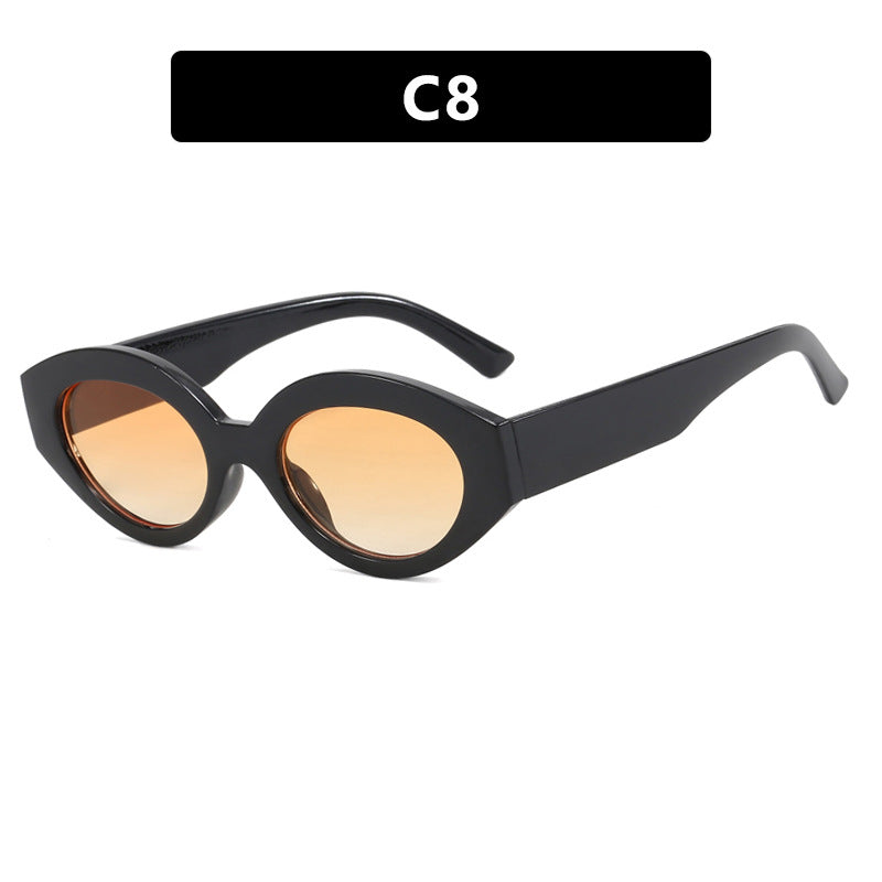 Dame kreativ solbrille i elegant retro-stil Luvikno