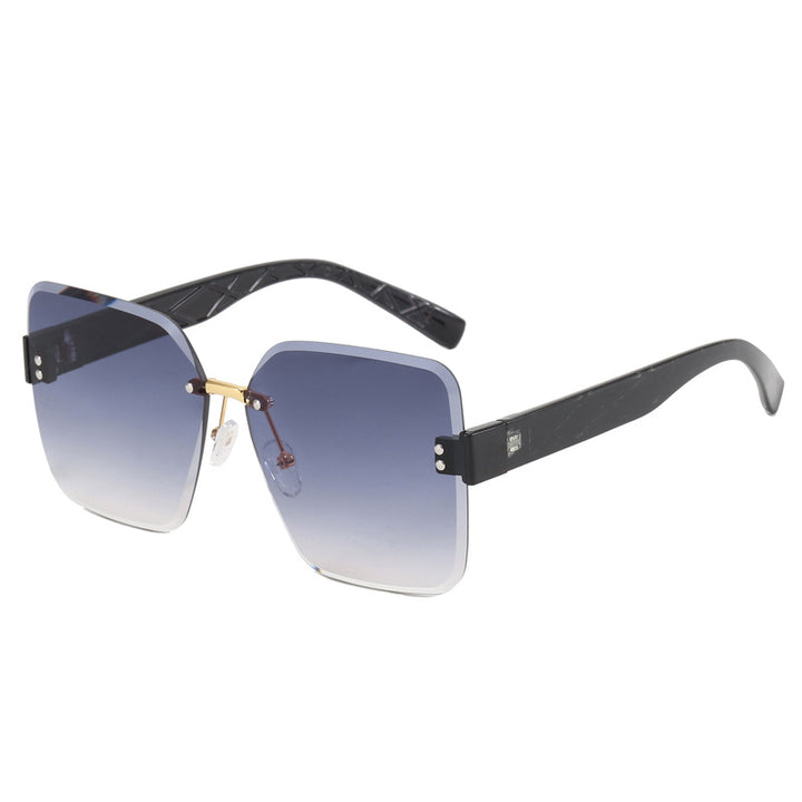 Damer oversized kvadratisk solbrille med moderne dekor Luvikno