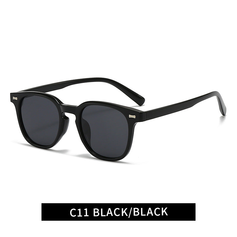 Dame trendy solbriller med firkantet ramme Luvikno