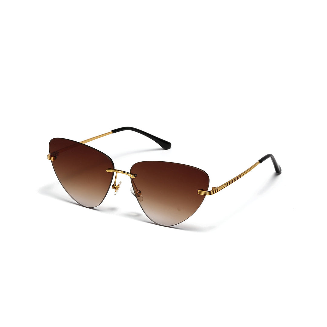 Dame moteriktig solbrille i trendy cat-eye design Luvikno