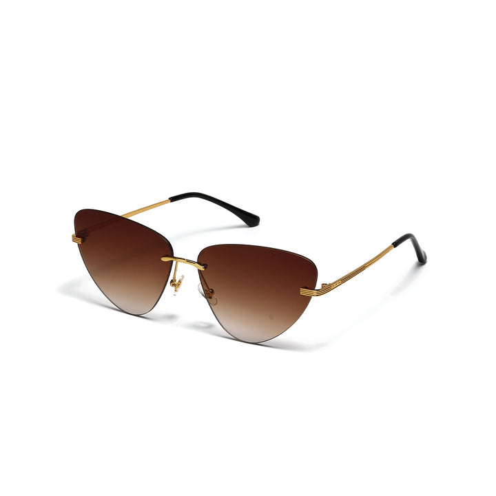 Dame moteriktig solbrille i trendy cat-eye design Luvikno
