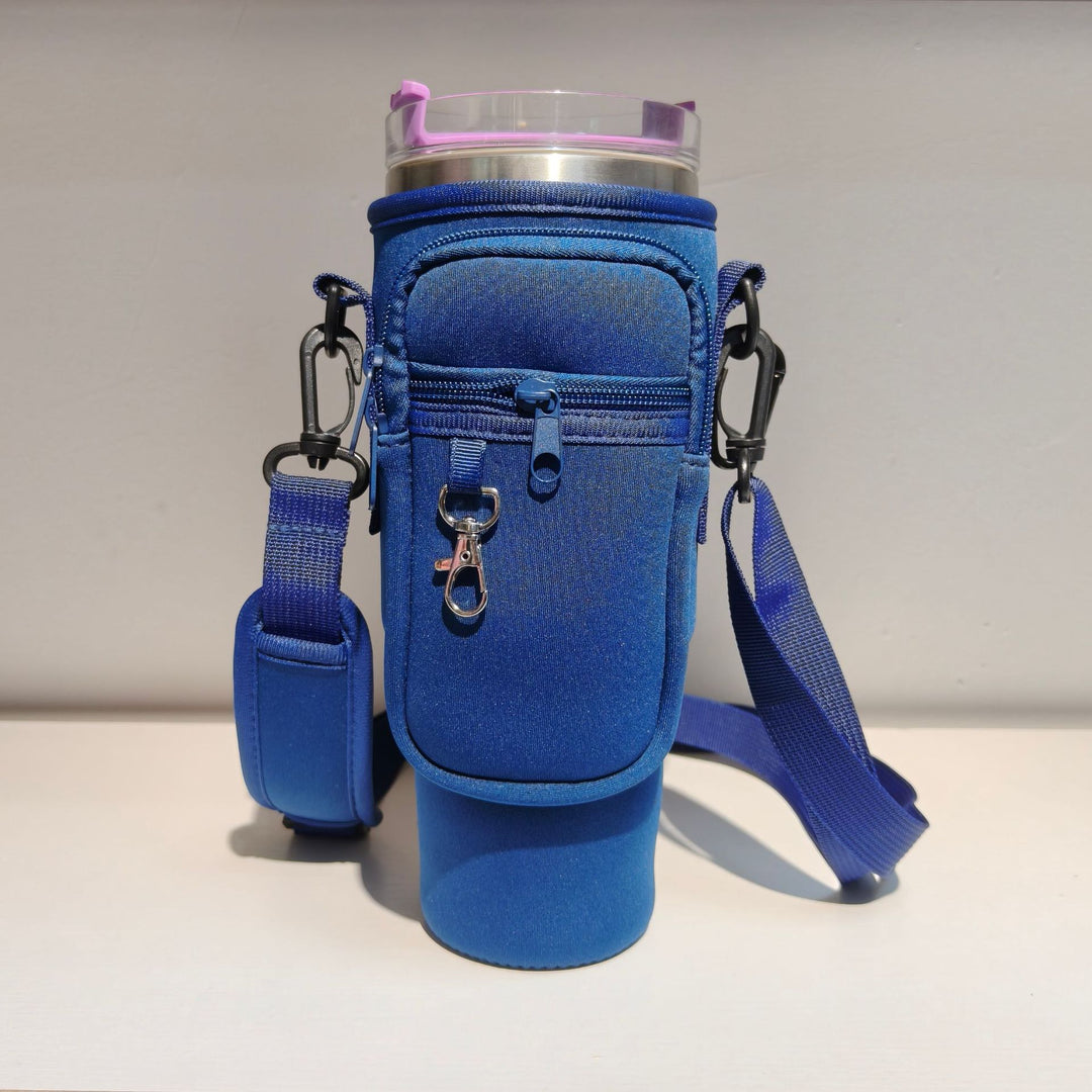 Dame moderne og glitrende drikkeflaske med skulderveske Luvikno