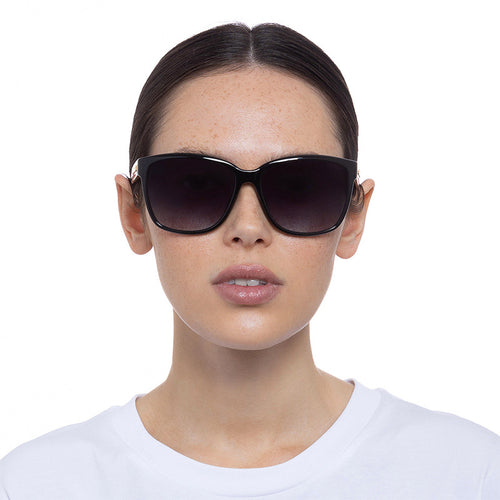 Dame oversized solbrill med elegant ramme og UV-beskyttelse Luvikno