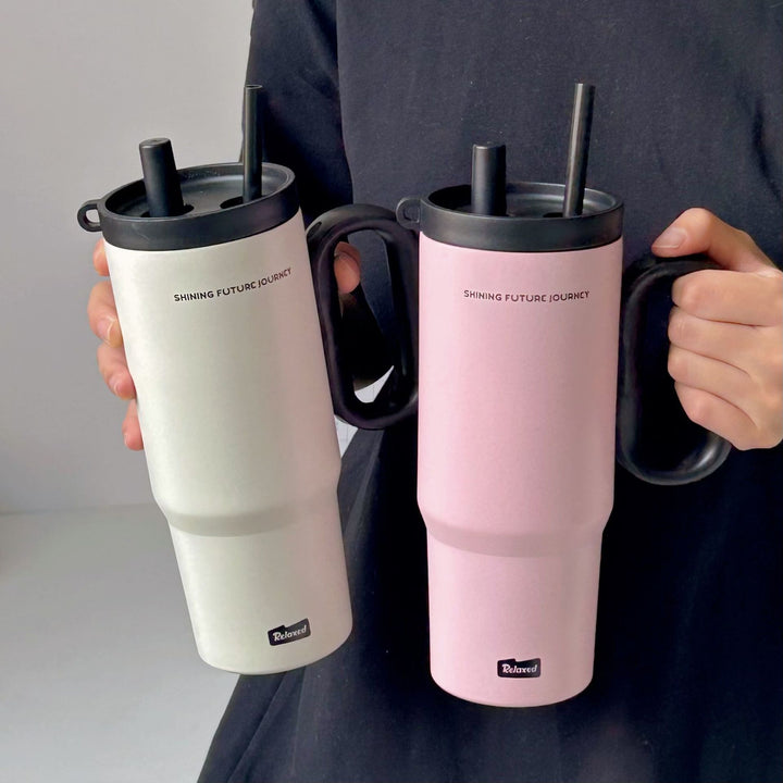 Damen Thermobecher mit praktischem Doppeltrinksystem Luvikno