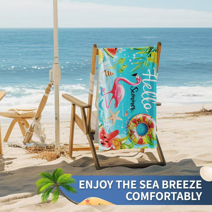 Women's beach towel with creative golf theme Luvikno