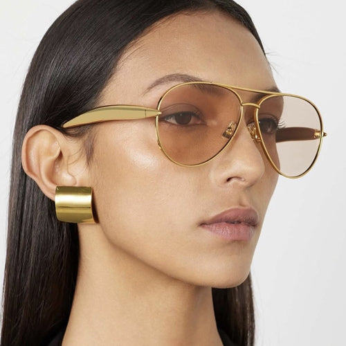 Dame Pilot-solbriller med elegante detaljer og beskyttende UV-filter Luvikno