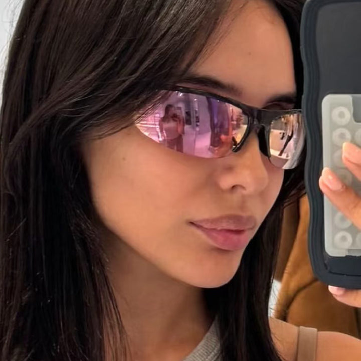 Dame fashion solbriller med polarisert glass og stilfull ramme Luvikno