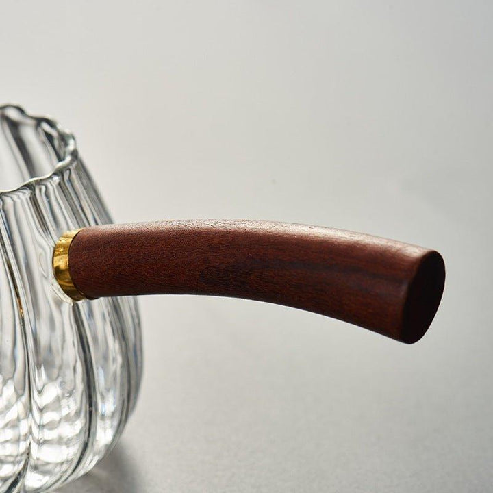 Glass Pot With Wooden Handle | Luvikno