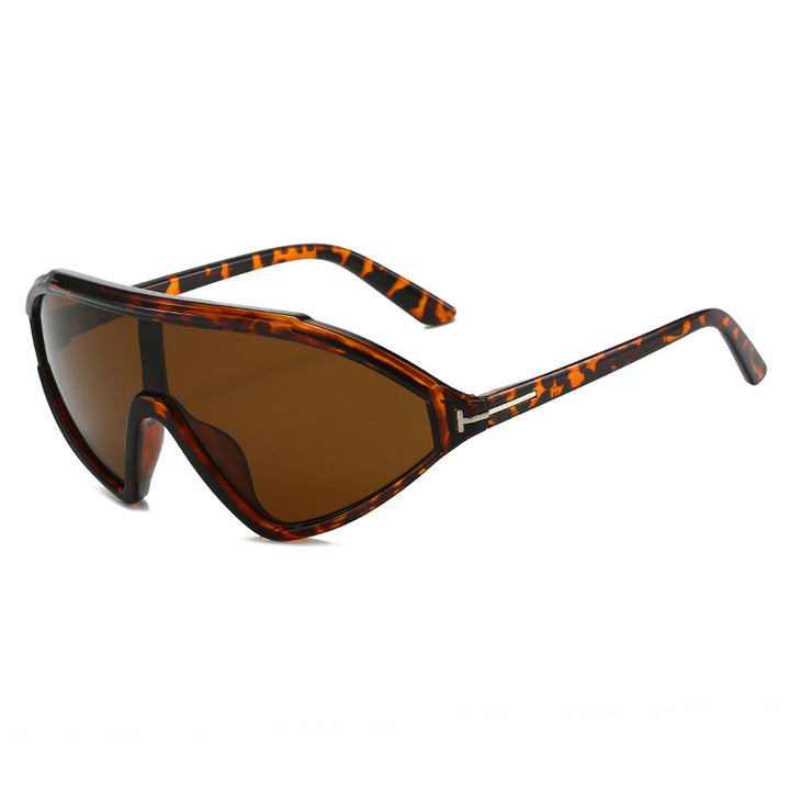 Dame sporty solbriller med ergonomisk full rammedesign Luvikno