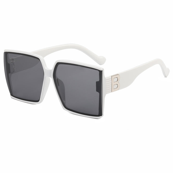 Dame Overdimensjonert Solbrille med luksuriøs Detalj Luvikno