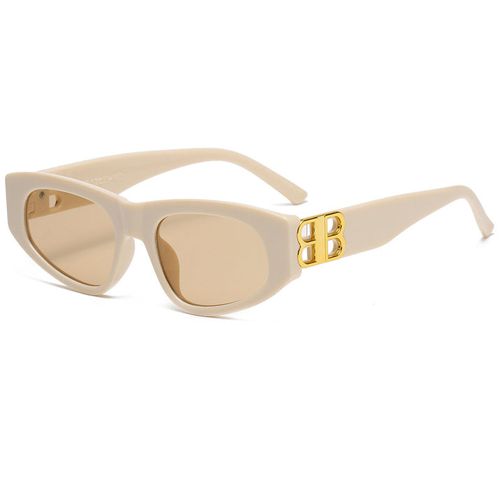 Dame Designer-solbrille med luksuriøse rammedetaljer Luvikno