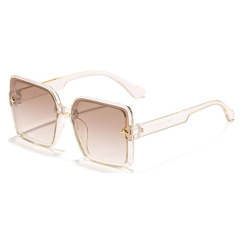 Dame kvadratisk solbrille med høykvalitets rammedesign og UV-beskyttelse Luvikno