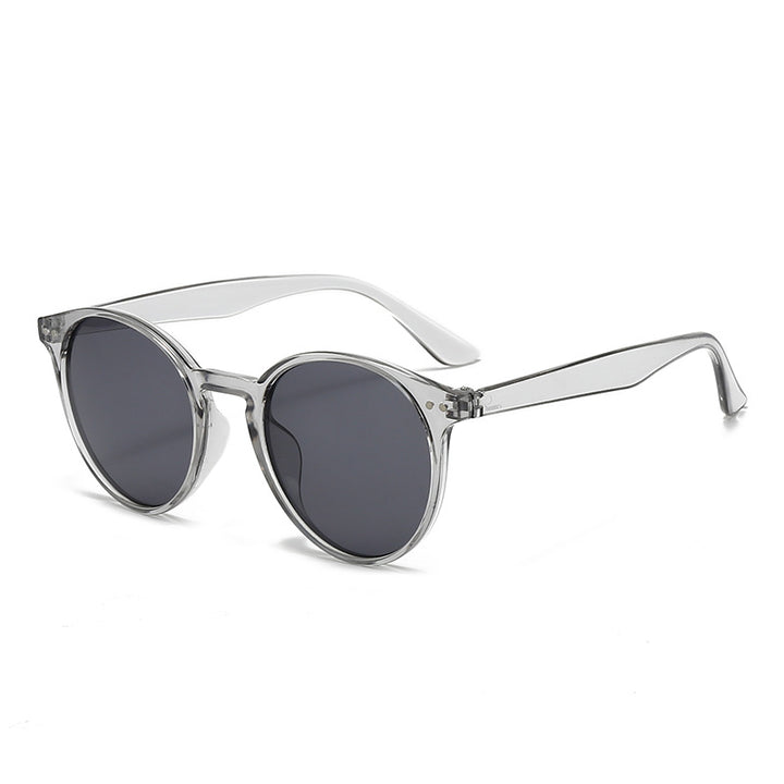 Dame Cat-Eye solbriller med transparent ramme Luvikno