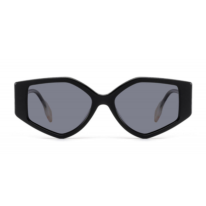 Dame modisk solbrille med unikt skåret design og UV-beskyttelse Luvikno