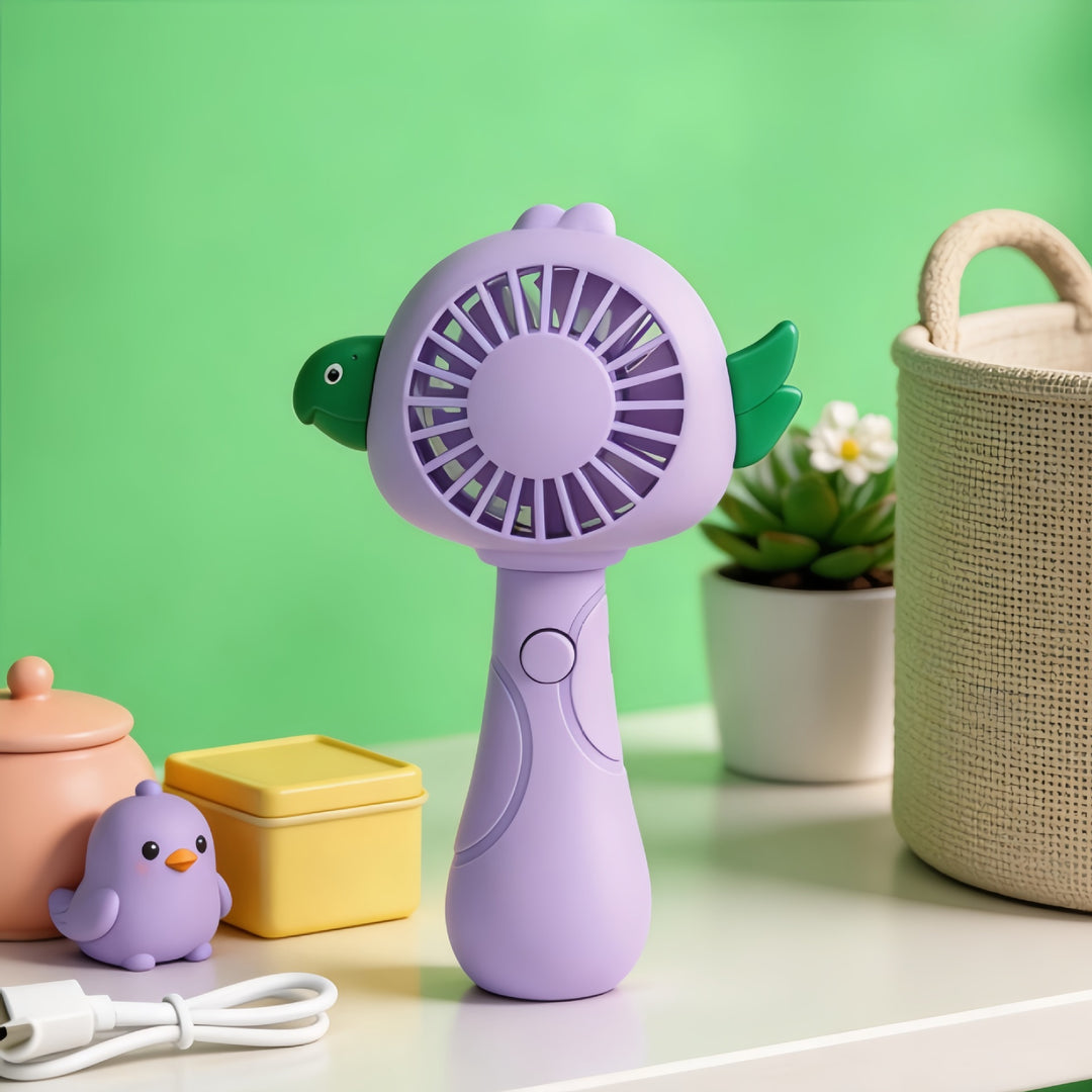 Dame bærbar håndvifte i kreativ dyredesign Luvikno
