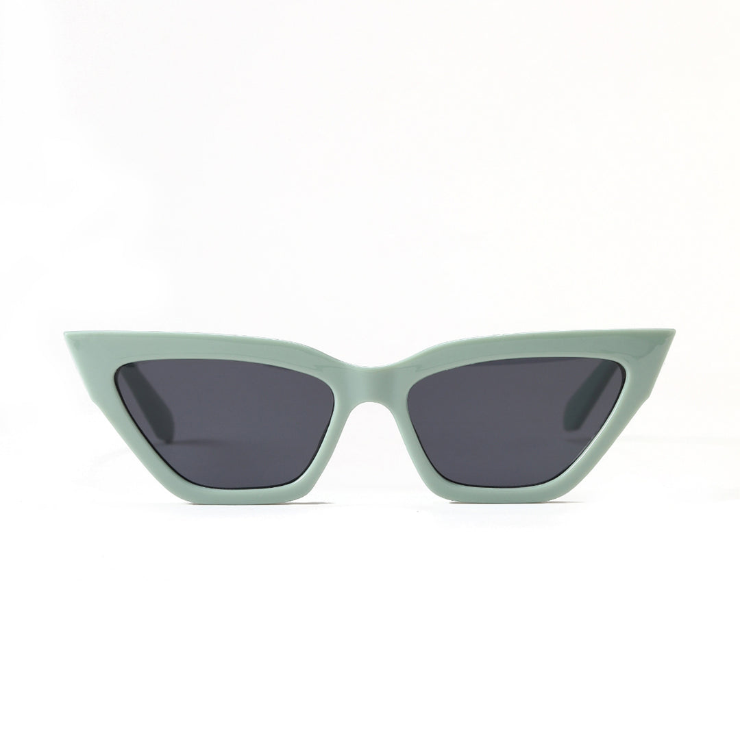 Dame Cat-Eye solbrille med luksuriøs kjettingramme Luvikno