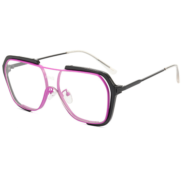 Dame moteriktige oversized solbriller Luvikno