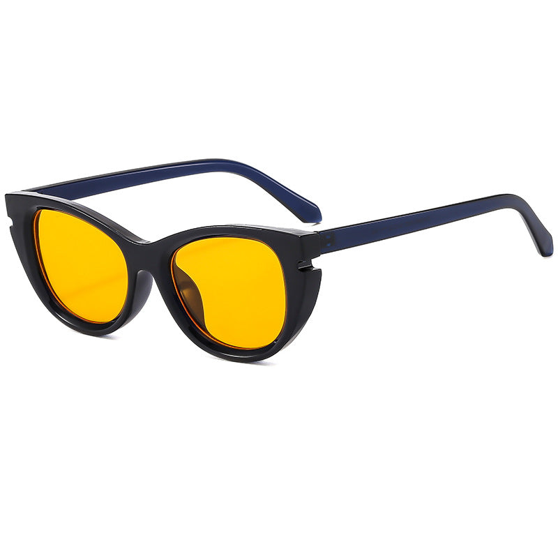 Dame Cat-Eye solbriller med robust plastramme Luvikno