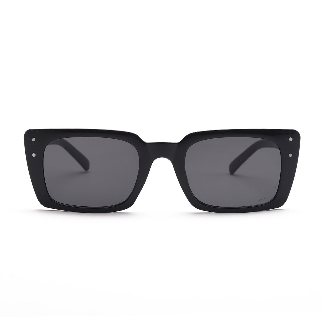 Dame kvadratisk solbrille med dyremønster Luvikno