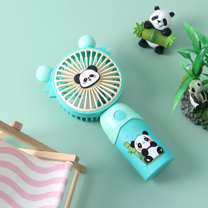 Dame bærbar Mini-vifte med søtt panda-design Luvikno