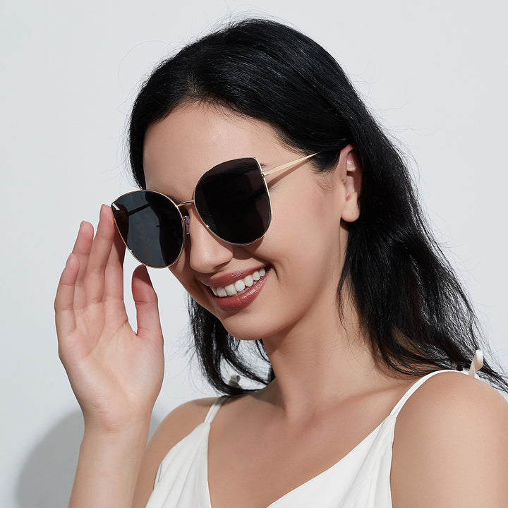 Damer Cat-Eye solbriller Luvikno