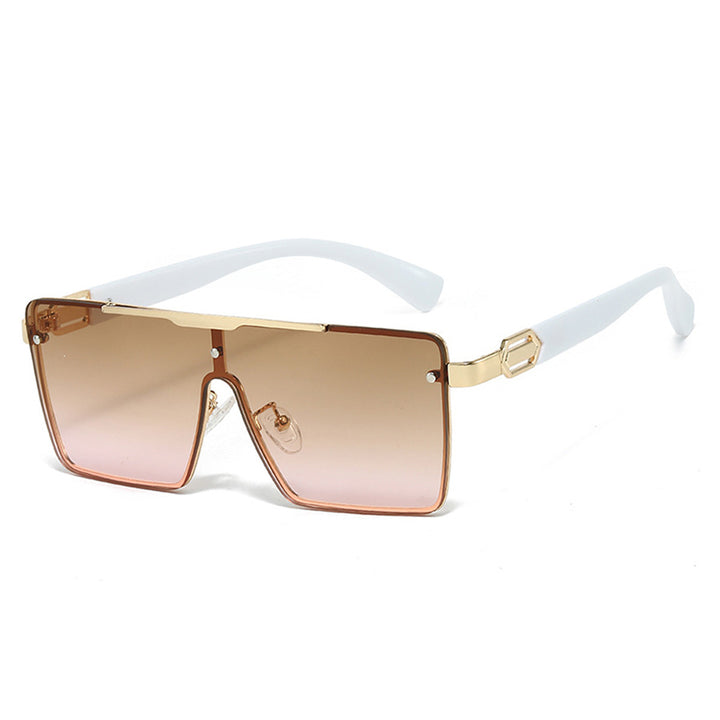 Dame Modisk Oversized Solbrille i eksklusiv Skilpaddedesign Luvikno