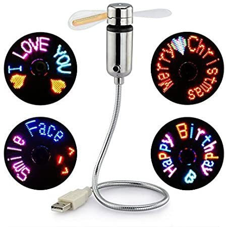 Damer USB-vifte med LED-skjerm fra Luvikno
