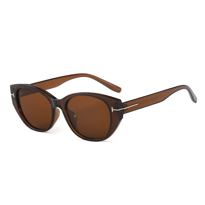 Damer Cat-Eye solbriller med elegant ramme og beskyttende UV-filter Luvikno